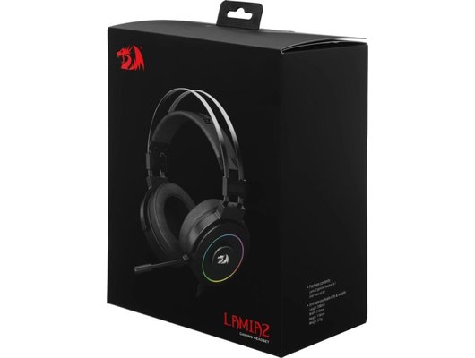 Игровые наушники проводные Redragon Lamia 2 черный/красный + подставка